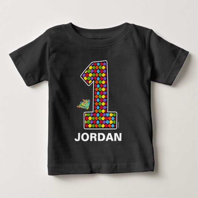 T-shirt Pour Bébé Chalet Hungry Caterpillar 1er anniversaire (Devant)