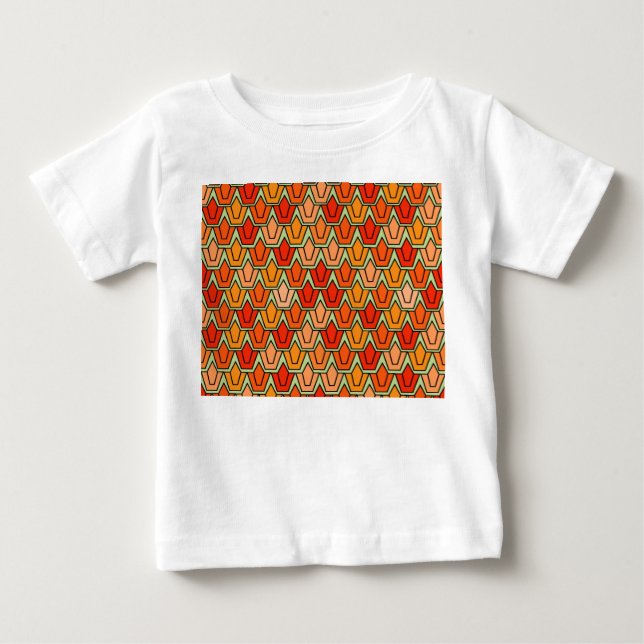 T-shirt Pour Bébé Champ Tulipe orange (Devant)