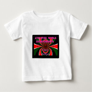 T-shirt Pour Bébé Championnats du monde d'athlétisme du Kenya : Drap