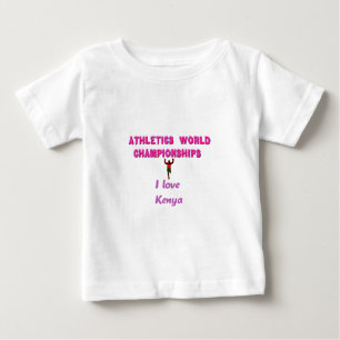 T-shirt Pour Bébé Championnats du monde d'athlétisme Kenya Runner : 