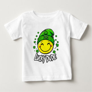 T-shirt Pour Bébé Chanceux mec visage souriant St Patrick