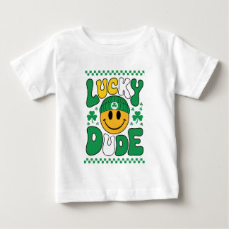 T-shirt Pour Bébé Chanceux mec visage souriant St. Patrick’s Day