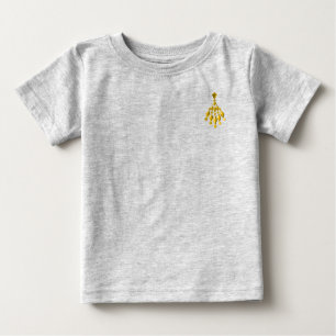 T-shirt Pour Bébé Chandelier en or