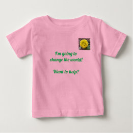 T-shirt Pour Bébé Changer le monde