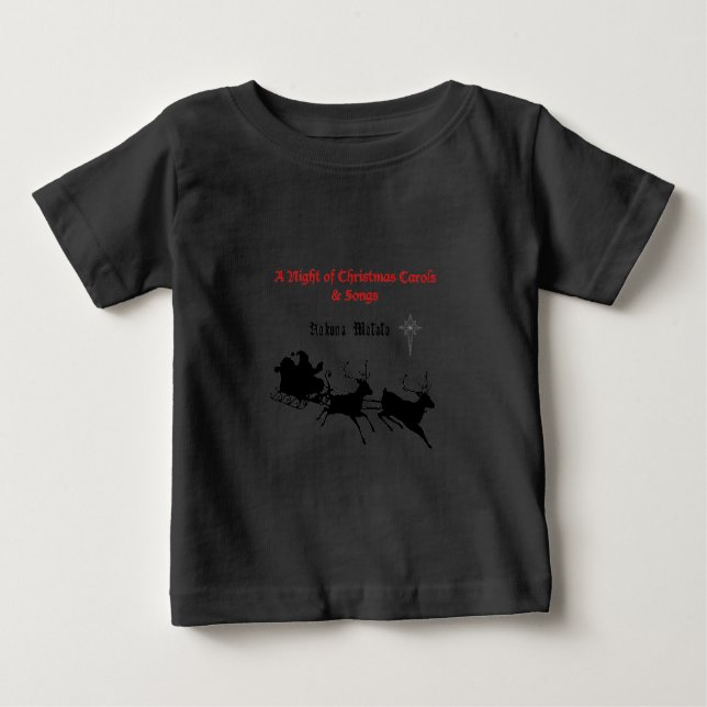T-shirt Pour Bébé Chanter le long de Noël - Carols & Festive Joy (Devant)