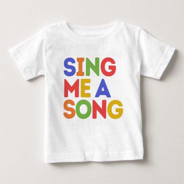 T-shirt Pour Bébé Chantez-moi une chanson (Devant)