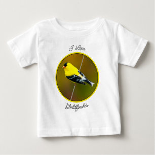 T-shirt Pour Bébé Chardonneret d'Amérique - Photographie originale