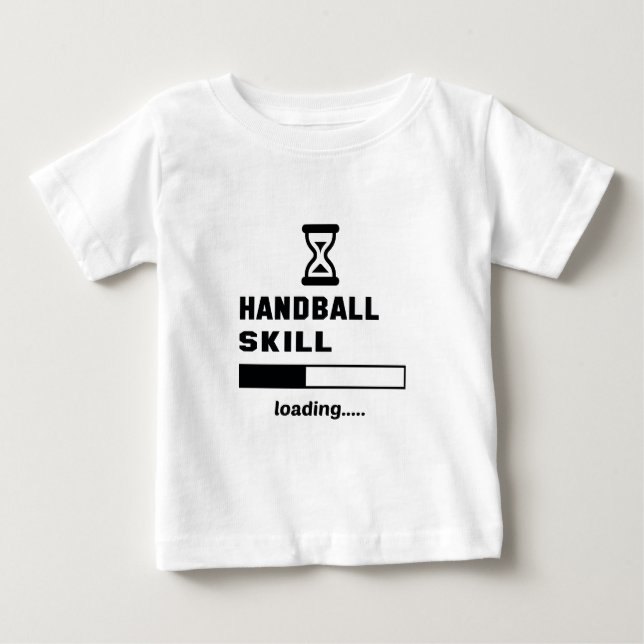 T-shirt Pour Bébé Chargement de compétence de handball ...... (Devant)