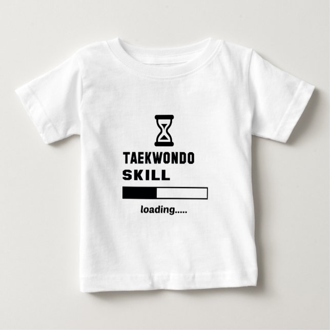 T-shirt Pour Bébé Chargement de compétence du Taekwondo ...... (Devant)