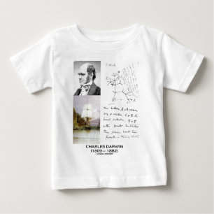T-shirt Pour Bébé Charles Darwin (beagle Phylogenetics de voie HMP
