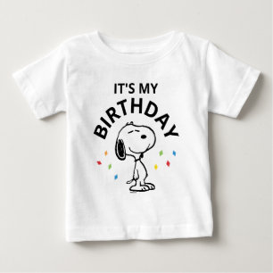 T-shirt Pour Bébé Charlie Brown et Gang Confetti