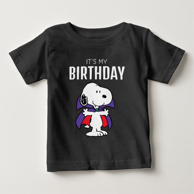 T-shirt Pour Bébé Charlie Brown et Gang Halloween fête d'anniversair (Devant)