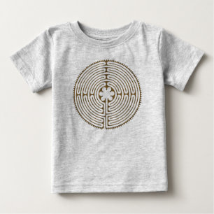T-shirt Pour Bébé Chartres Labyrinthe style antique + vos idées