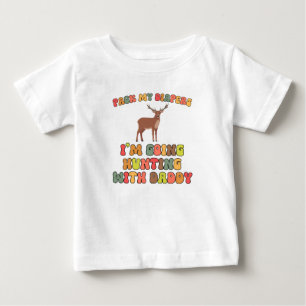 T-shirt Pour Bébé Chasse avec papa