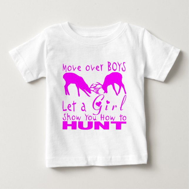 T-SHIRT POUR BÉBÉ CHASSE DE FILLE DEER (Devant)