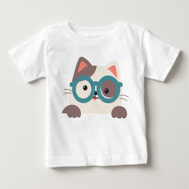 T-shirt Pour Bébé Chat (Devant)