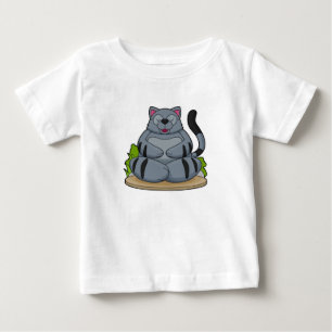 T-shirt Pour Bébé Chat à Yoga Fitness