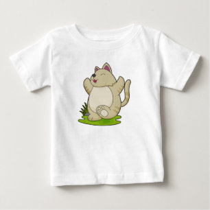T-shirt Pour Bébé Chat au Yoga