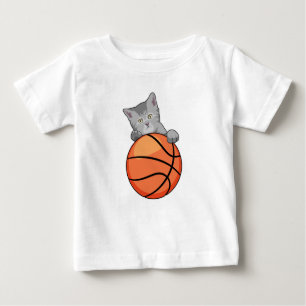 T-shirt Pour Bébé Chat avec basket