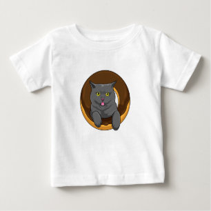 T-shirt Pour Bébé Chat avec Donut