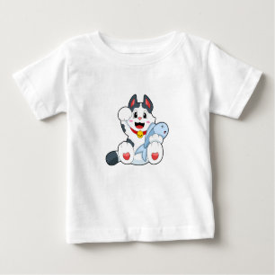T-shirt Pour Bébé Chat avec poisson