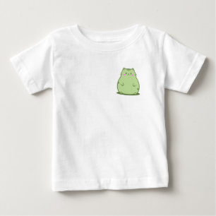 T-shirt Pour Bébé Chat Chubby Matcha Vert