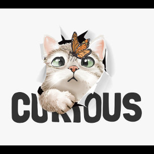 T-shirt Pour Bébé Chat curieux