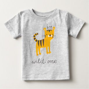 T-shirt Pour Bébé Chat de tigre sauvage