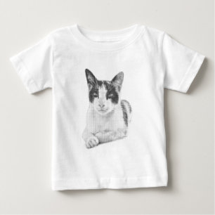 T-shirt Pour Bébé Chat en demi-teinte