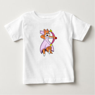 T-shirt Pour Bébé Chat en fiancée avec une robe de mariée.PNG