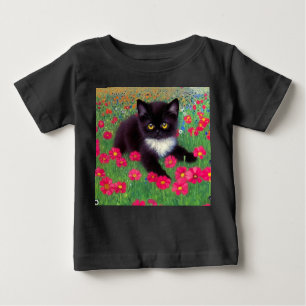 T-shirt Pour Bébé Chat Gustav Klimt Tuxedo