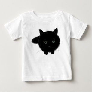 T-shirt Pour Bébé Chat noir