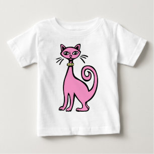 T-shirt Pour Bébé Chat Retro - Bébé (FB designs) - Customisé
