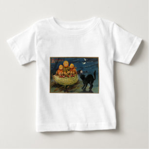 T-shirt Pour Bébé Chat vintage Halloween
