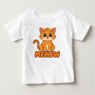 T-shirt Pour Bébé Chaton mignon drôle
