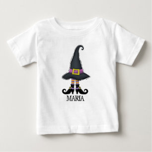 T-shirt Pour Bébé Chaussures Chapeau de Sorcière Mignonnes et Fantai