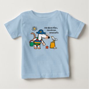 T-shirt Pour Bébé Chaussures de plage Maisy, Soleil, Chemise Coquill
