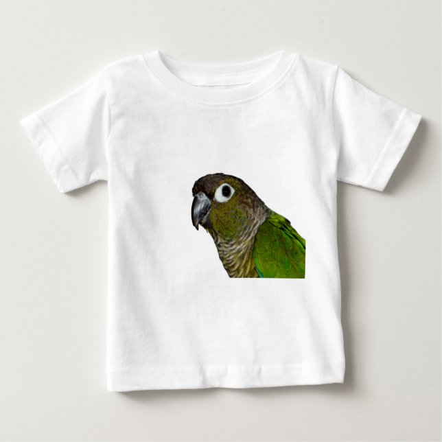 T-shirt Pour Bébé Cheeked vert Conure (Devant)
