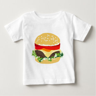 T-shirt Pour Bébé Cheeseburger américain