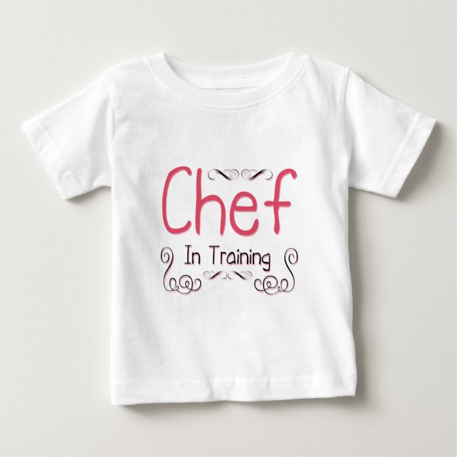 T-shirt Pour Bébé Chef en formation (Devant)