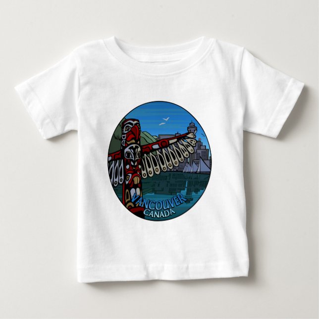 T-shirt Pour Bébé Chemise à manches longues Souvenir de Vancouver Ca (Devant)