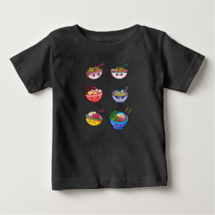 T-shirt Pour Bébé Chemise à nouilles, Chandail à riz Ramen, Chemise