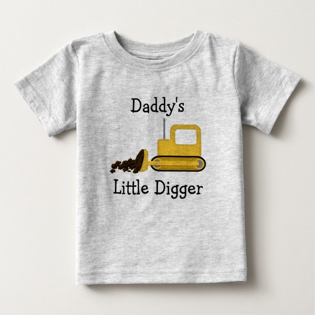 T-shirt Pour Bébé Chemise à petit chien de papa (Devant)