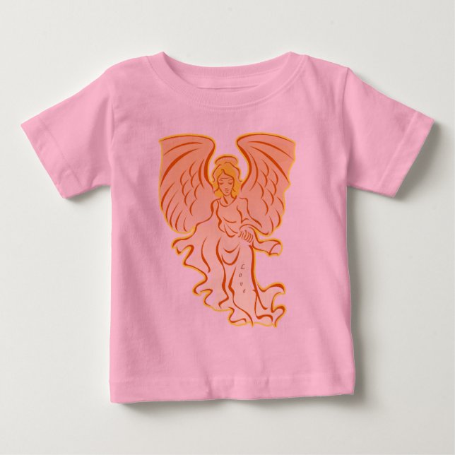 T-shirt Pour Bébé Chemise Angel Of Love (Devant)