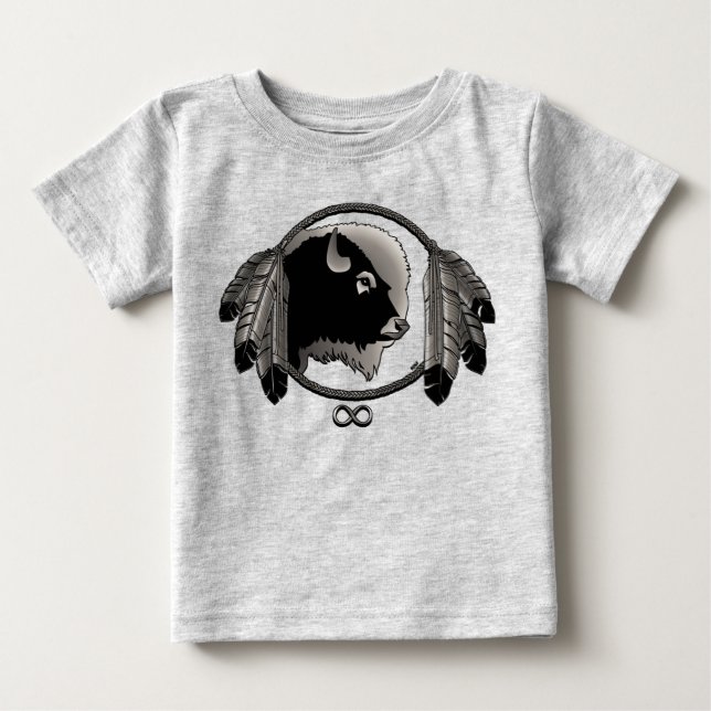T-shirt Pour Bébé Chemise bébé autochtone Faune autochtone Art Chemi (Devant)