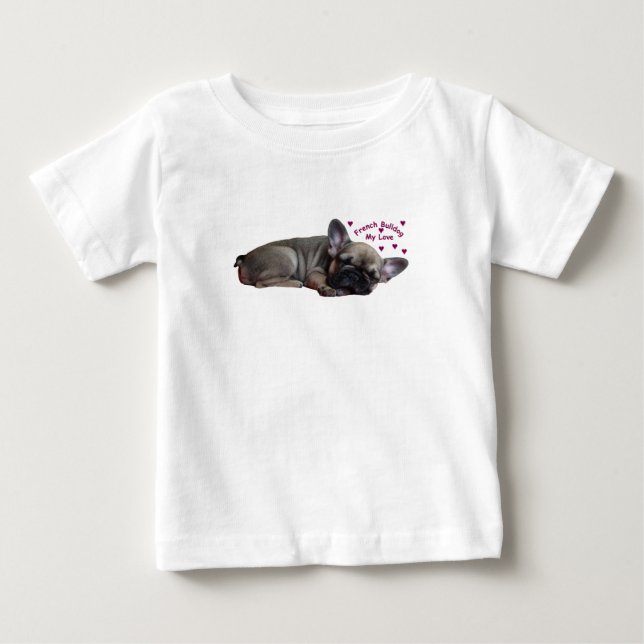 T-shirt Pour Bébé Chemise bébé bouledogue français (Devant)