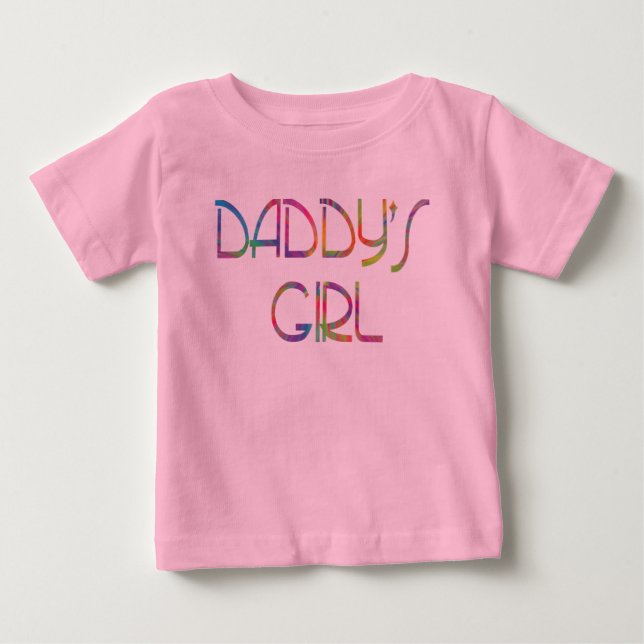 T-shirt Pour Bébé Chemise bébé fille de papa (Devant)