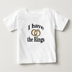 T-shirt Pour Bébé Chemise bébé Mariage porteuse à anneaux