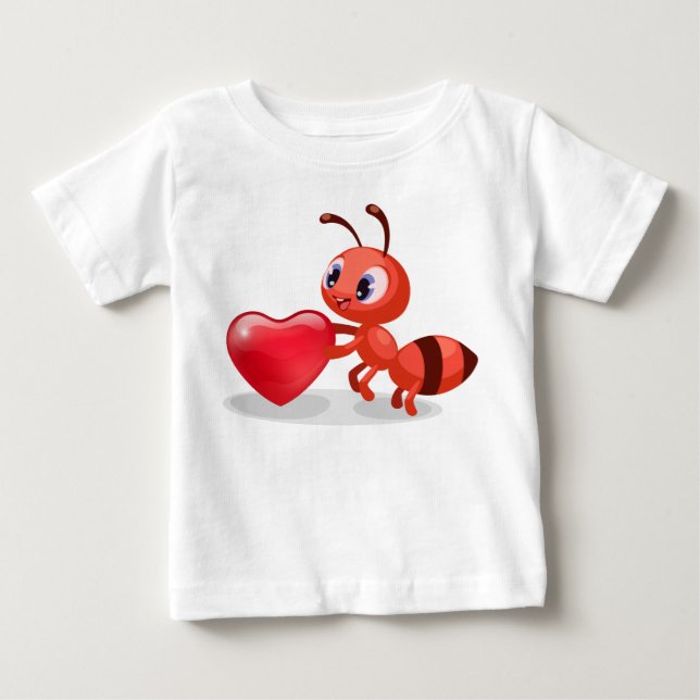 T-shirt Pour Bébé Chemise bébé mignonne Ant (Devant)