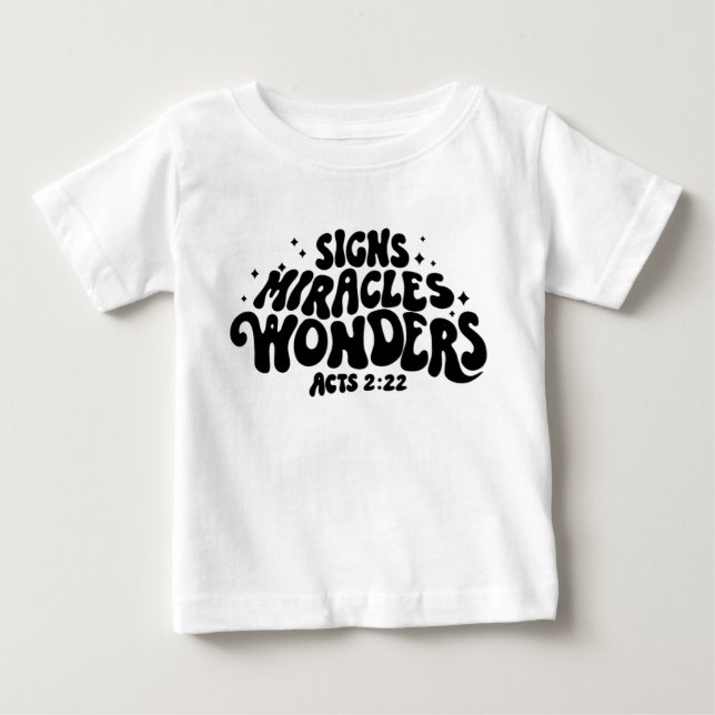 T-shirt Pour Bébé Chemise bébé Miracle (Devant)